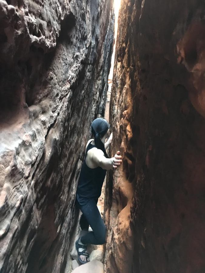 narrow slot canyon